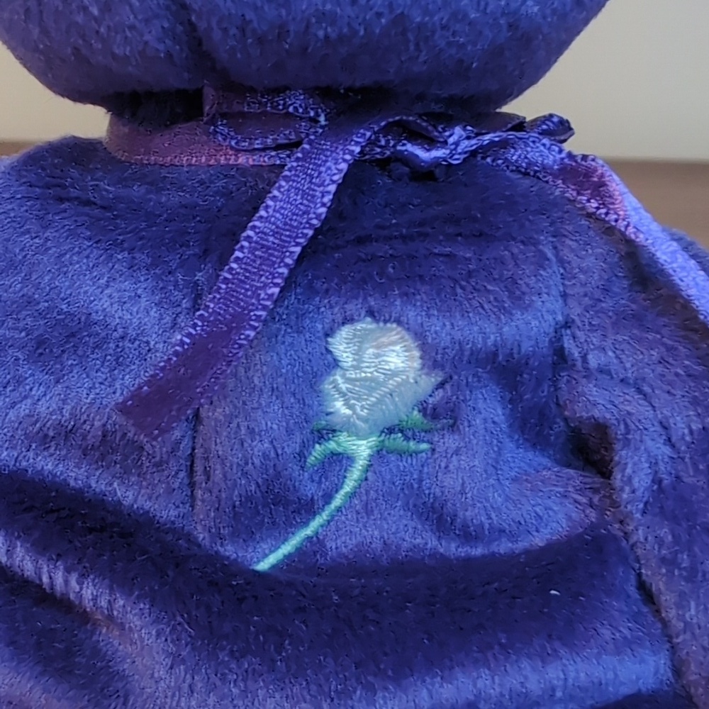 Ty Beanie Baby PRINCESS Diana Of Wales Teddy Bear - Retired Collectible 🌹💜 - Picture 3 of 10
